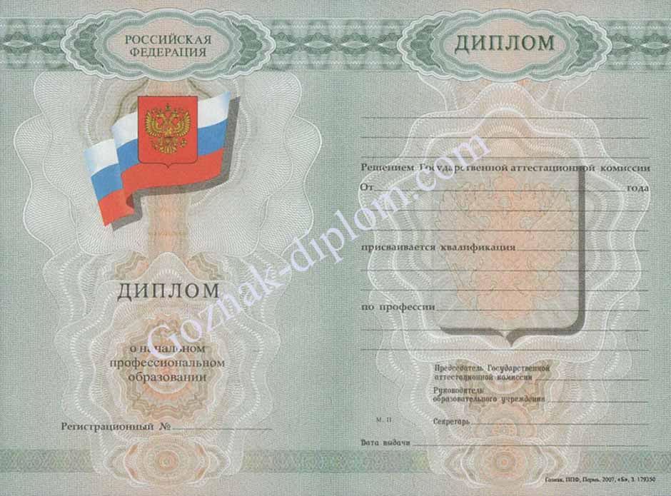 Диплом училища России 2007-2024